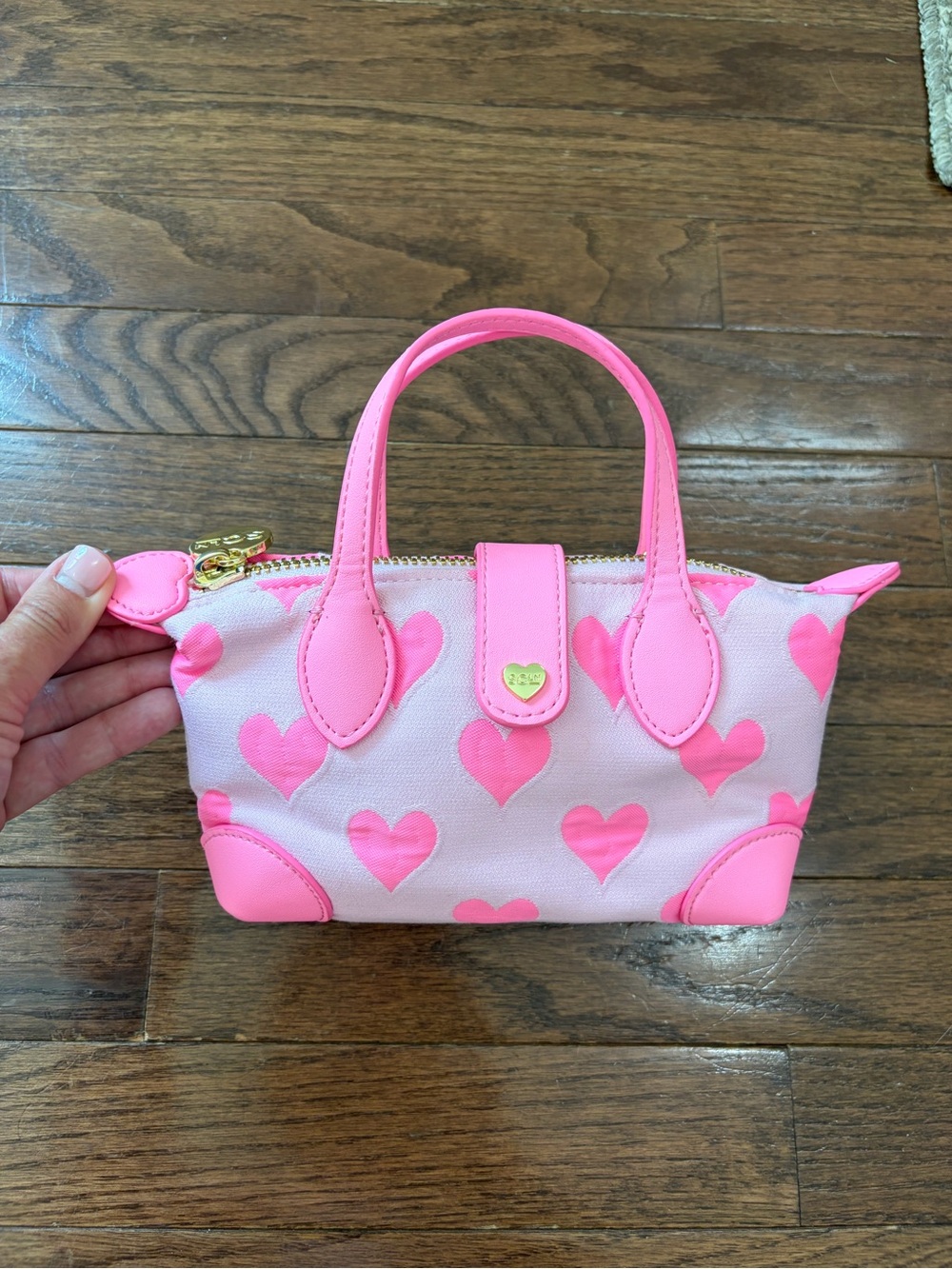 Stoney Clover Lane Pouchette Crossbody Bag - Flamingos & Bubblegum Color - Picture 5 of 14